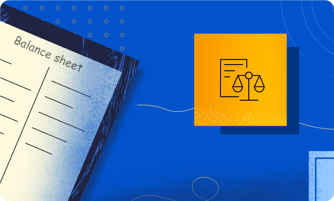 VAT filing graphic with tax form, location, and time icons.